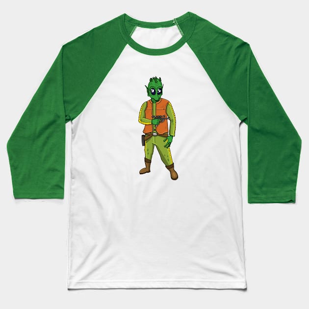 Greedy Baseball T-Shirt by NikInked